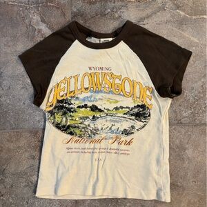 Urban Outfitters Brown and Cream Top